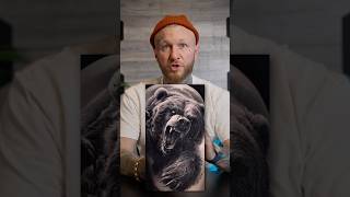 would you get an animal tattoo like this? 🤯 unreal bear piece by @Stevotat2 🐻🤩 #animaltattoo