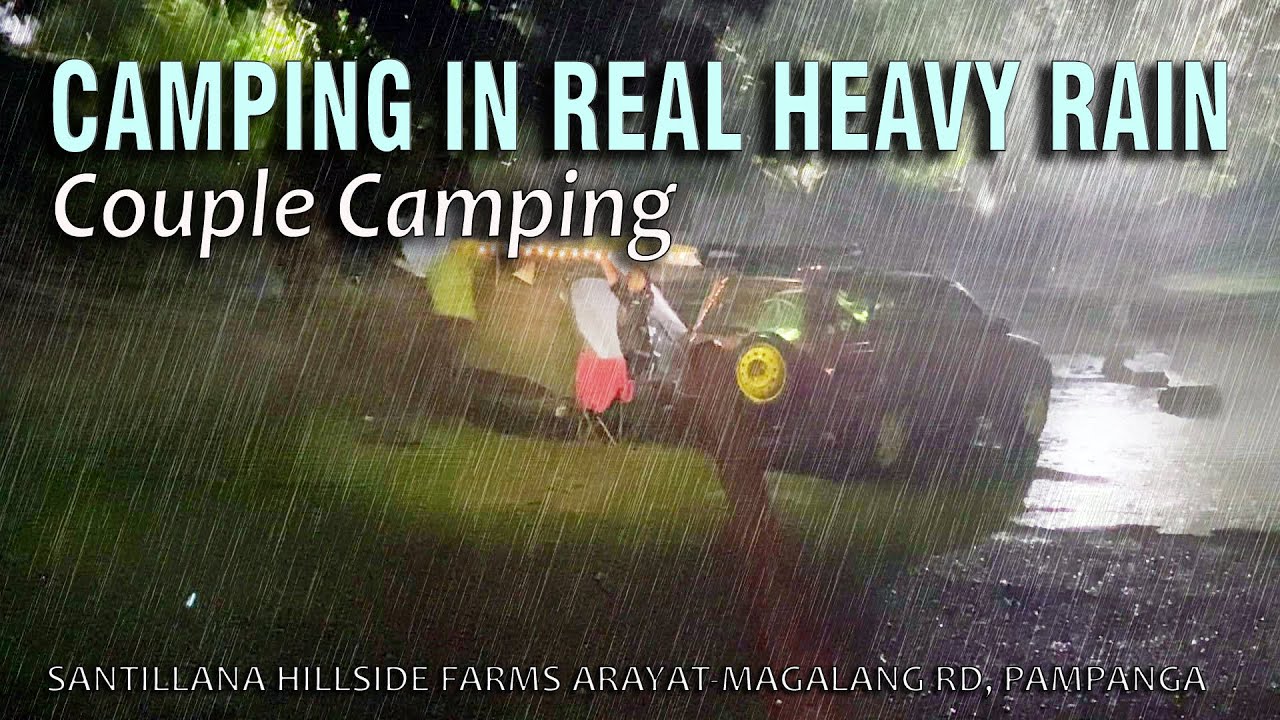 SANTILLANA HILLSIDE FARM | CAMPING IN PAMPANGA | CAMPING IN HEAVY RAIN | CAR CAMPING| HONDA CRV