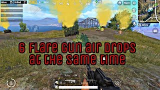 6 flare gun air drops at the same time 🤑