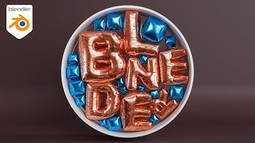 Inflated 3d Text in Blender | Blender Tutorial