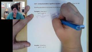 Unit 9: Solve Exponential Equations