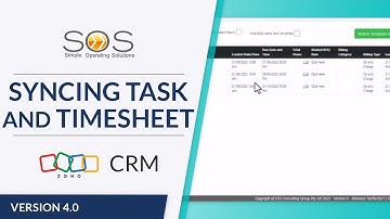 Syncing Tasks and Timesheets from Projects to Zoho CRM