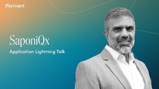 SaponiQx's Application Lightning Talk with Chandresh Harjivan, PharmD, MPH at #GinkgoFerment 2023