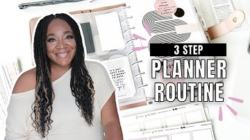 3 Step Planner Routine That Takes 10 Min or Less | At Home With Quita