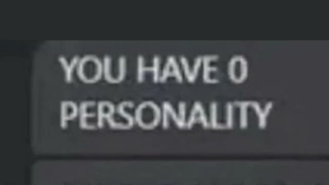 YOU HAVE ZERO PERSONALITY || cat owner meme