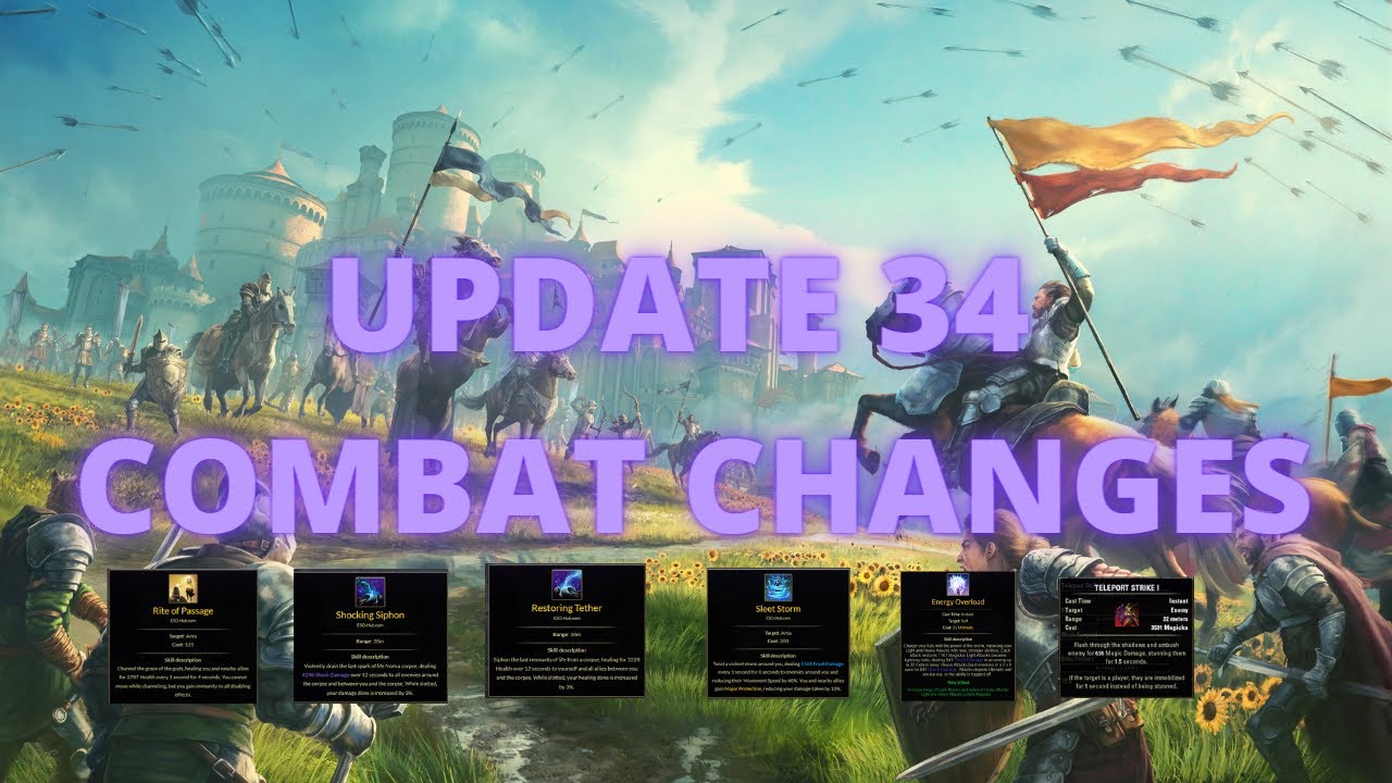 ESO- UPDATE 34 Combat changes!!!