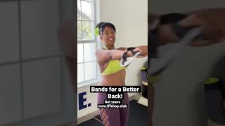 Great #back #workout with #resistancebands #QuickiewithTiffany #shorts