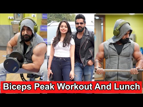 Biceps Peak Workout And Lunch With Aarushi|| Perfect Saturday|| - Biceps Peak Workout And Lunch With Aarushi|| Perfect Saturday||