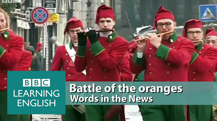 Battle of the Oranges. Learn: ammunition, revellers, uprising, tyrant, juicy