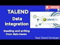 Talend data integration  reading and writing  data from databases talend basic jobs etl process