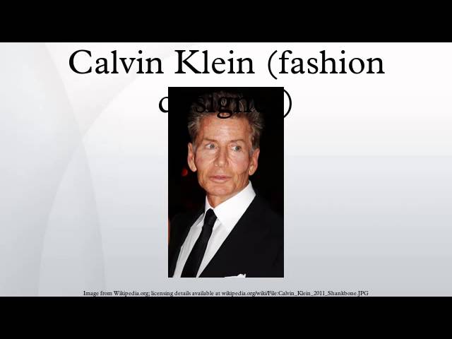 Calvin Klein (fashion designer) 