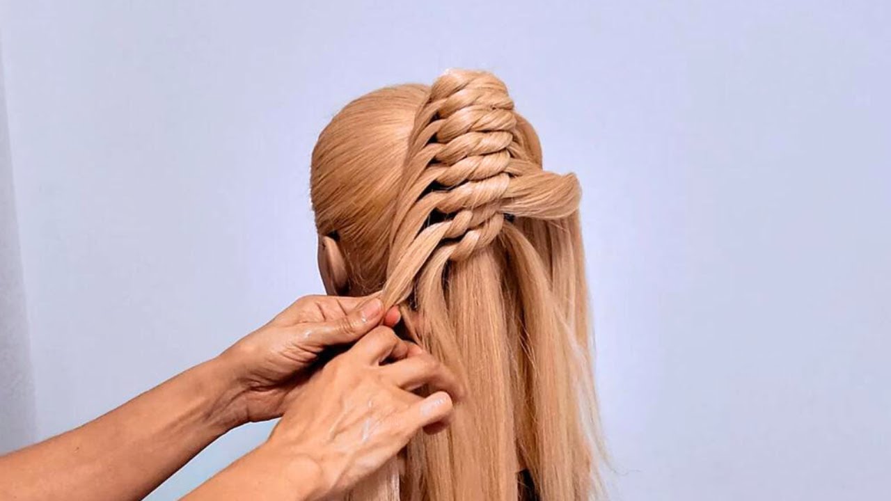 Piña Riñón Coleta Fácil y Bonita para el Pelo Largo #hairstyle # ...