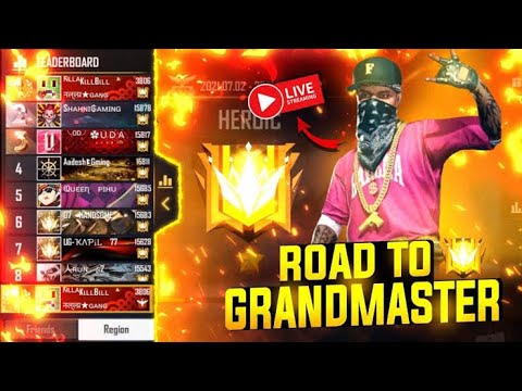 FREE FIRE LIVE STREAM || GRANDMASTER TOP 1 PUSH - CS RANK SEASON 21 ...