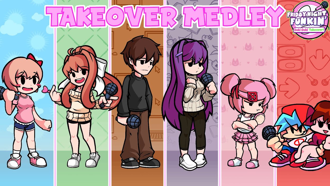 Friday Night Funkin': Doki Doki Takeover Plus! [Friday Night Funkin'] [Mods]