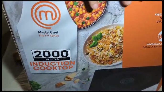 master chef double induction cooktop