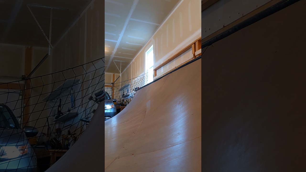 Front side Ollie on Mini Ramp Skateboarding