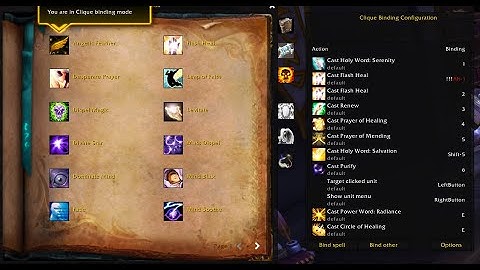 Quick Demonstration of Clique Addon (Mouseovers)
