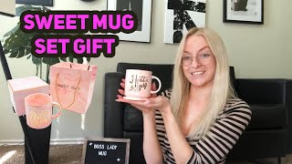 Boss Lady Pink Marble Ceramic Coffee Mug Gift Unboxing