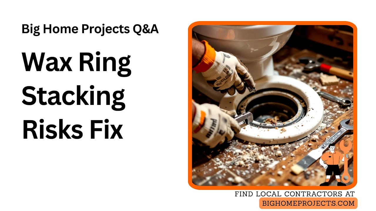 Double-Stack Wax Ring Risks Flange Extender Fix - YouTube