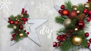 МК НОВОГОДНИЙ ДЕКОР из картона и фоамирана 🎄ДЕКОР НА ДВЕРЬ 🎄 DIY CHRISTMAS DECOR