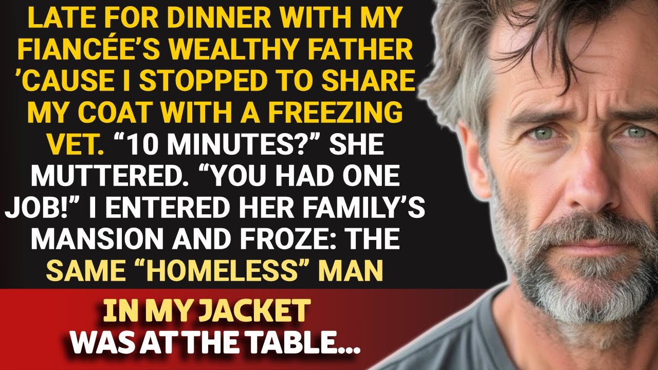 I Shared My Coat with a Homeless Veteran. Hours Later, I Faced My Fiancée’s Millionaire Father...