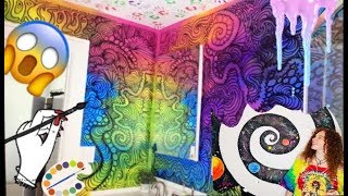 TRIPPY BATHROOM MAKEOVER! (time-lapse)