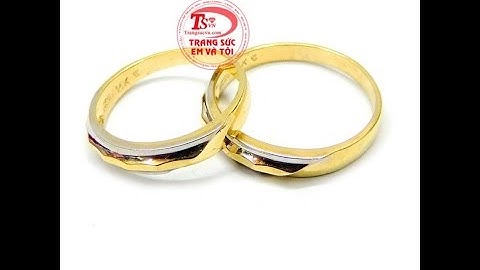 Đôi nhẫn cưới tình nhân ý nghĩa, Nhẫn cưới vàng tây đẹp, TSVN014623