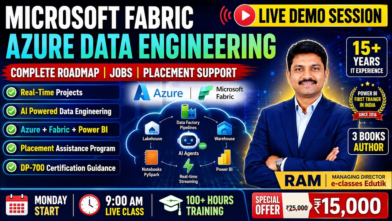 AI Powered Data Engineering Course Demo | Microsoft Fabric + Azure Full ...