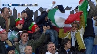 Martin Castrogiovanni Try Italy v France Rugby Match 03 Feb 2013