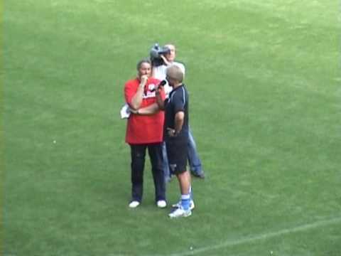 Mainz 05 Trainingsauftakt 2008 III: Rede Andersen und Heidel