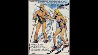 viñeta del cómic "Flash Gordon" de Alex Raymond #ai #art #history #ia