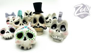 Cute Halloween Skull Cake Toppers!
