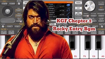 KGF Chepter 2 : Rocky Entry Bgm Instrumental On ORG 2022 || Yash #kgf2 || By ORG PIANO LESSONS