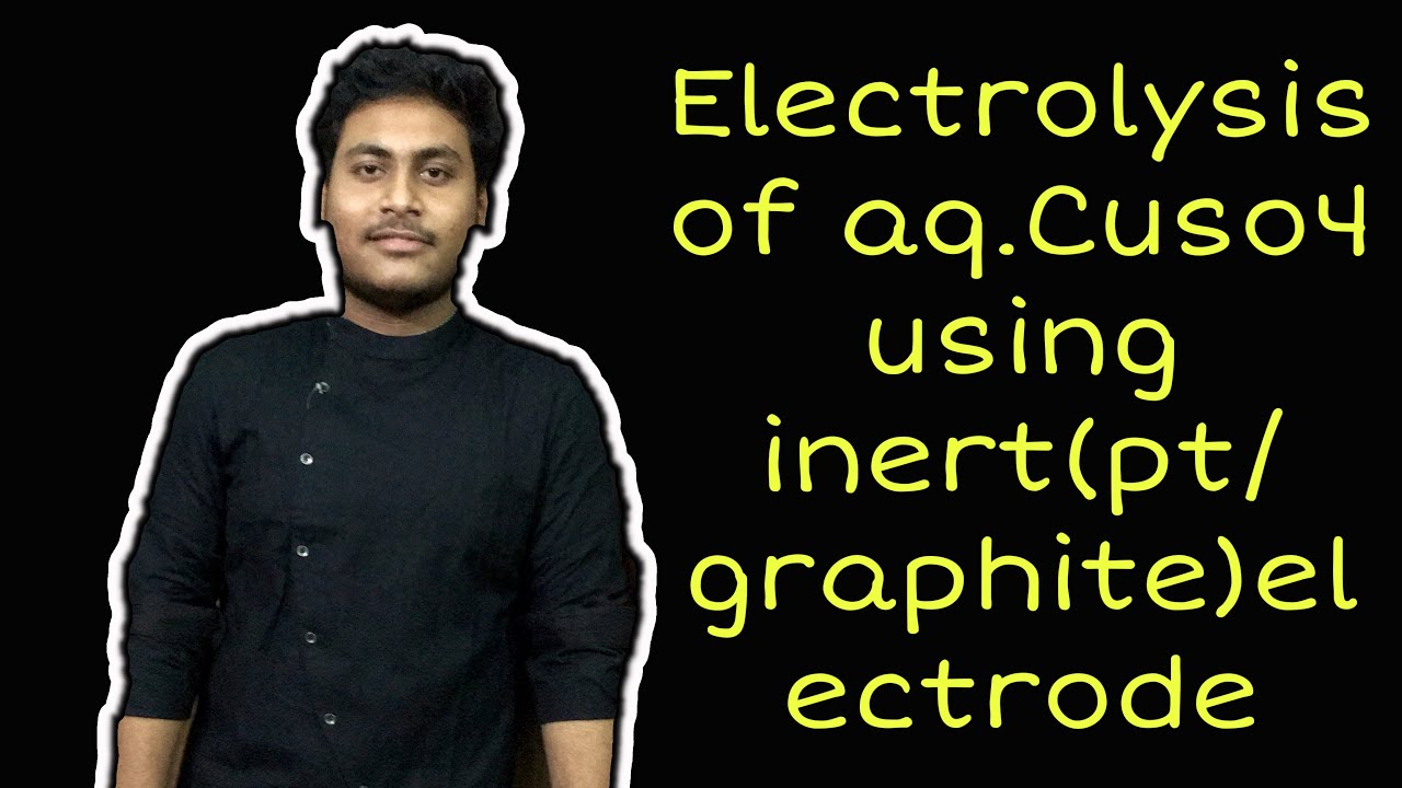 Electrolysis of aq.CuSO4 BY using inert electrode platinum full