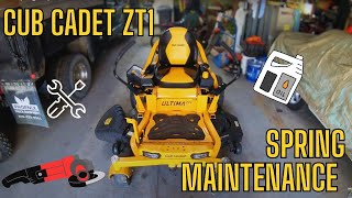 Spring Maintenance: Cub Cadet Ulitma Zt1 Zero Turn Lawnmower