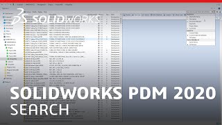 What's New in SOLIDWORKS PDM 2020 - Search