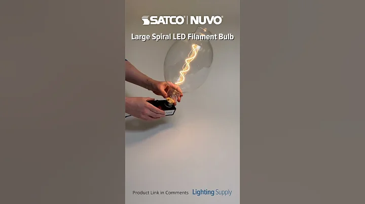 Satco/Nuvo Large Filament LED Bulb (4BT56/LED/CL/E26...) #youtubeshorts #ledlights @SATCOPRODUCTS