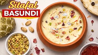 How To Make Sitafal Basundi Easy Custard Apple Basundi Recipe All Food Show
