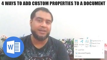 4 ways to add custom properties to Word document