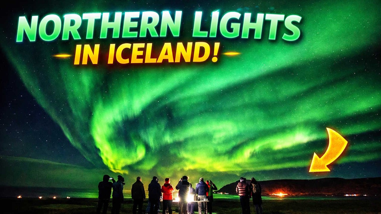 Northern Lights in Iceland 4K | Real Aurora Experience With Tour Group ...