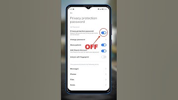 👆How To Off Privacy Protection Password ⚡Privacy Protection Password Kaise Tode  #shorts #mobile