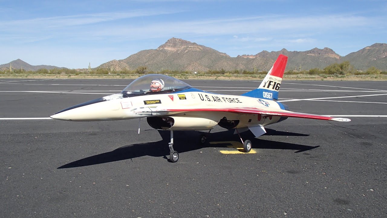 The Byron Originals F-16 Falcon: CLASSIC 1980's RC DUCTED FAN JET!!