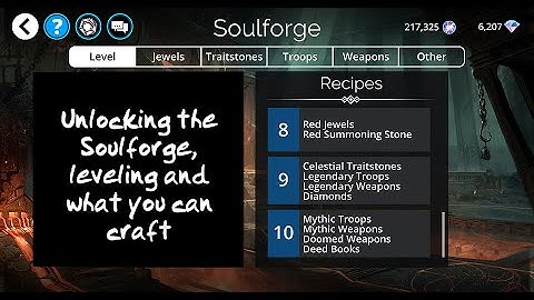 Gems of War Tiny Tutorial: Unlocking the Soulforge and Its Use