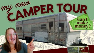 My new vintage camper TOUR - future AIRBnB property!