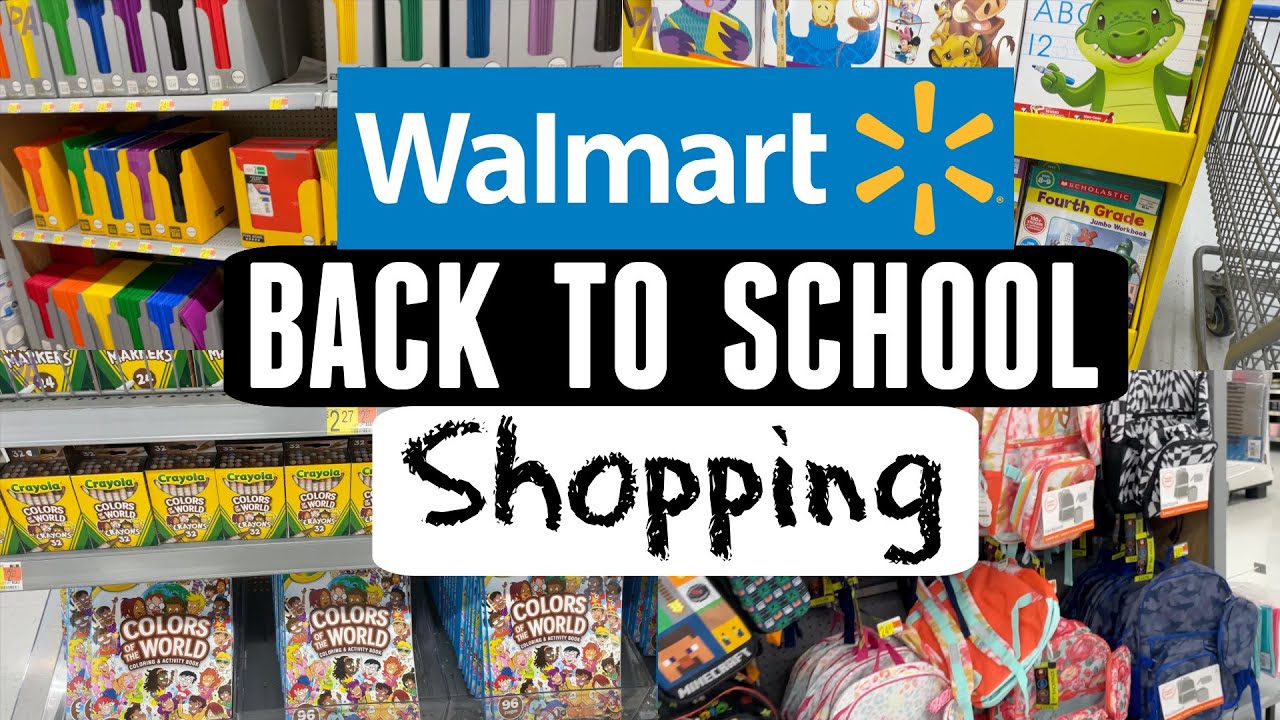 LOADS of New School Supplies at Walmart Back to School Shop with Me