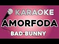 Bad Bunny Amorfoda KARAOKE Con LETRA