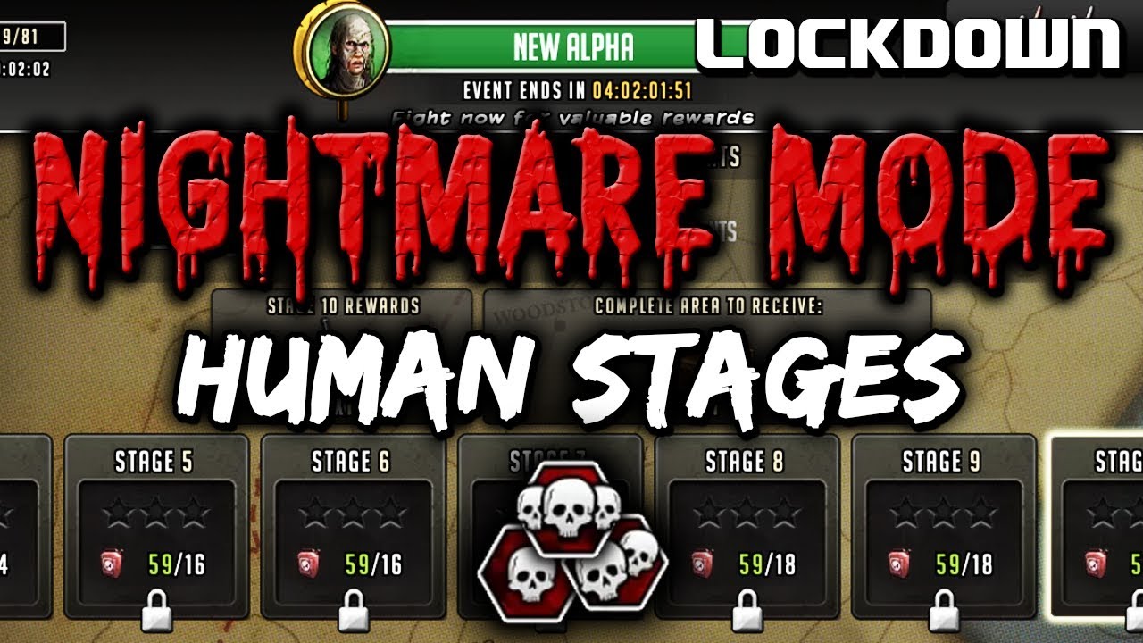TWD RTS: Alpha Roadmap - Human Nightmare Mode - The Walking Dead: Road to Survival