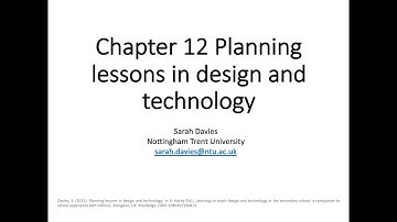 Lesson Planning in Design and Technology