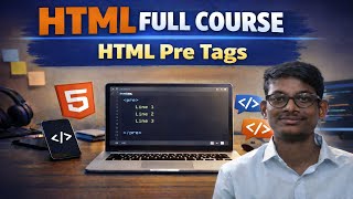 HTML Pre Tag Tutorial for Beginners in Telugu | Learn pre Tag with Examples