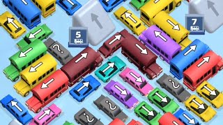 Car Jam Level 71 Game Walkthrough || Bus Out - Bus Jam Puzzle Game